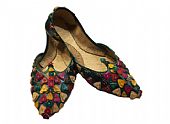 Ladies Khussa- Teal- Khussa Shoes for Women