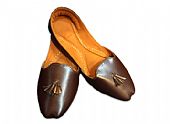 Ladies Khussa- Dark Brown- Pakistani Khussa Shoes