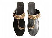 Gents Chappal - Golden- Khussa Shoes for Men