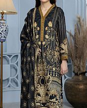 Black Lawn Suit (2 Pcs)- Pakistani Lawn Dress