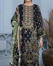 Black Lawn Suit (2 Pcs)- Pakistani Designer Lawn Dress