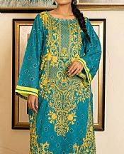 Turquoise Lawn Kurti- Pakistani Designer Lawn Dress