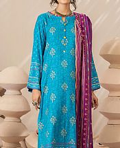 Turquoise Cashmere Suit- Pakistani Winter Dress