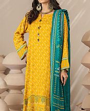 Golden Yellow Cashmere Suit- Pakistani Winter Clothing