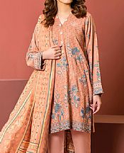 Peach Woven Suit- Pakistani Winter Dress