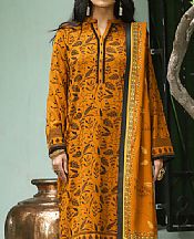 Orange Woven Suit- Pakistani Winter Dress