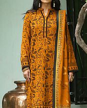 Orange Woven Suit- Pakistani Winter Dress