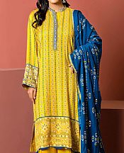 Lsm Yellow Pashmina Suit- Pakistani Winter Dress