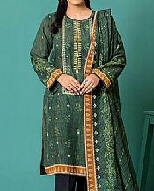 Hunter Green Khaddar Suit (2 Pcs)- Pakistani Winter Clothing