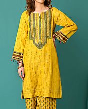 Golden Yellow Khaddar Suit (2 Pcs)- Pakistani Winter Dress