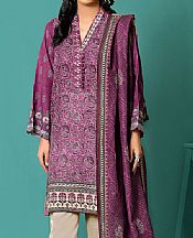 Plum Khaddar Suit (2 Pcs)- Pakistani Winter Dress