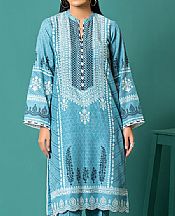 Light Turquoise Khaddar Suit (2 Pcs)- Pakistani Winter Dress