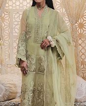 Tea Green Organza Suit- Pakistani Designer Chiffon Suit