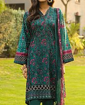 Lsm Emerald Green Lawn Suit- Pakistani Lawn Dress