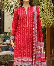 Lsm Red Lawn Suit- Pakistani Designer Lawn Suits