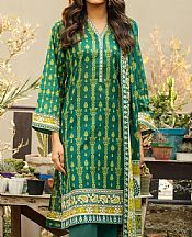 Lsm Green Lawn Suit- Pakistani Designer Lawn Suits