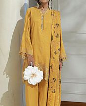 Lsm Mustard Jacquard Suit- Pakistani Winter Clothing