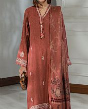 Lsm Rust Jacquard Suit- Pakistani Winter Clothing