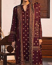 Lsm Maroon Marina Suit- Pakistani Winter Dress