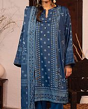 Lsm Dusky Blue Marina Suit- Pakistani Winter Clothing