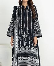 Lsm Black/White Lawn Suit- Pakistani Lawn Dress