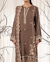 Lsm Brown Wool Suit- Pakistani Winter Dress