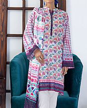 Lsm White Lawn Suit- Pakistani Designer Lawn Suits