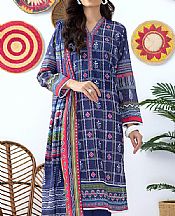 Lsm Royal Blue Lawn Suit- Pakistani Lawn Dress