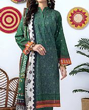 Lsm Dark Green Lawn Suit- Pakistani Lawn Dress