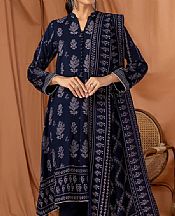 Navy Blue Pashmina Suit- Pakistani Winter Dress