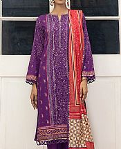 Purple Lawn Suit- Pakistani Designer Lawn Dress