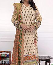 Lsm Ivory Lawn Suit- Pakistani Designer Lawn Suits