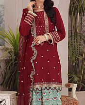 Maroon Lawn Suit- Pakistani Lawn Dress