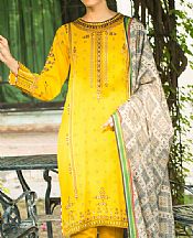 Lsm Golden Yellow Cottel Suit- Pakistani Winter Clothing