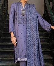 Iris Purple Slub Suit- Pakistani Winter Dress