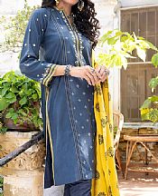 Cornflower Blue Slub Suit- Pakistani Winter Dress