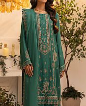 Lsm Sea Green Cashmi Wool Suit- Pakistani Winter Dress