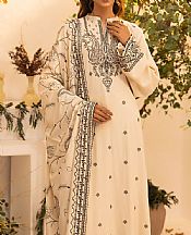 Lsm Off-white Cashmi Wool Suit- Pakistani Winter Dress
