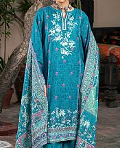 Lsm Turquoise Khaddar Suit- Pakistani Winter Dress