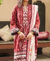 Lsm Wine Red Khaddar Suit- Pakistani Winter Clothing
