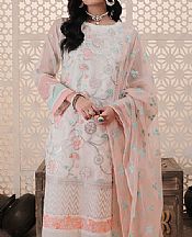 Lsm White Organza Suit- Pakistani Chiffon Dress