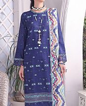 Iris Purple Lawn Suit- Pakistani Designer Lawn Dress
