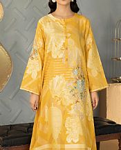 Golden Yellow Jacquard Suit (2 Pcs)- Pakistani Winter Dress