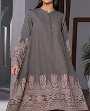 Grey Jacquard Kurti- Pakistani Winter Dress