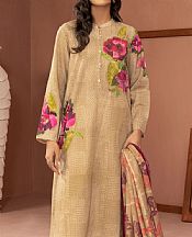 Sand Gold Khaddar Suit (2 Pcs)- Pakistani Winter Dress