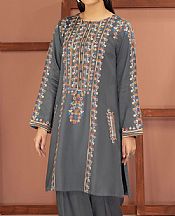 Slate Grey Linen Suit (2 Pcs)- Pakistani Winter Dress