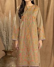 Tan Khaddar Kurti- Pakistani Winter Dress