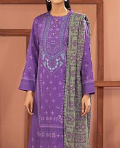 Amethyst Purple Cotton Suit- Pakistani Winter Dress