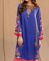 Limelight Cobalt Blue Silk Kurti- Pakistani Winter Clothing