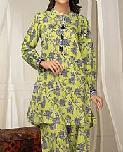 Limelight Yellow Cambric Kurti- Pakistani Winter Clothing